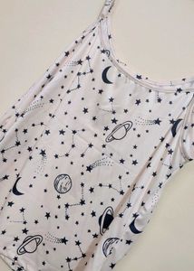 Cream Space Print Co-Ords Set 34 Bust