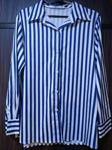 Savana Blue & White Striped Button-Up Shirt