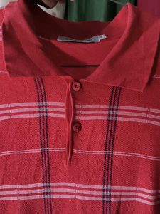 Red Striped Polo Shirt