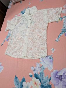 Brand New White Lace Shirt