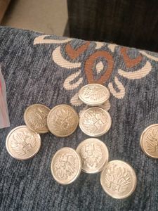 Vintage austrian eagle metal button 8 piece