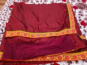 Beautiful Border Work Saree with blouse size 34
