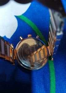 Women's Rose Gold &amp; White Watch