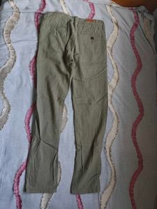 Olive Green Casual Pants