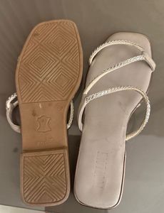 Sparkly Strap Flat Sandals