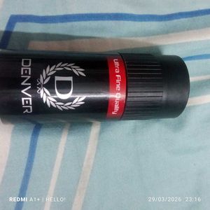 pack of 2 Denver Black Code Cologne Talc