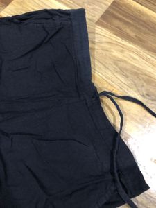 Black cotton pants