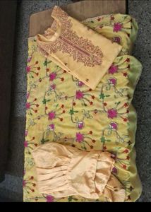 buy soon Beautiful golden yellow Kurta Set