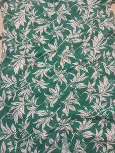 Teal Green Leaf Print Co-ord Set