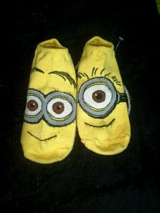 2 Pair Socks Minion&Peach Winter