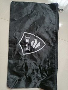 Black Pouch with Wrist Strap