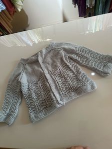 Chic Grey Knit Cardigan