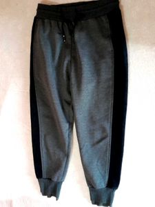 Casual Grey Joggers with Black Stripe for both men