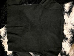 Black White Square Design Full Sleeve Top