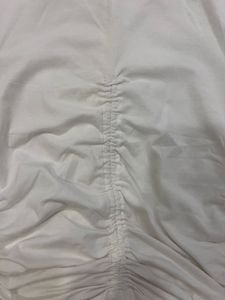 Ruched Cream T-Shirt ZUDIO