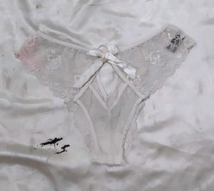 White Lace Thong Panty