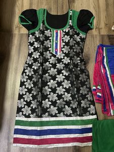 Girls' Floral Salwar Kameez Set