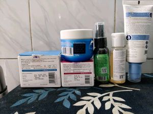 Plum, CeraVe, WishCare, Re'equil Skincare Set