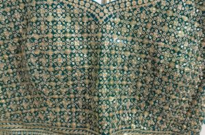 Beautiful Green Embroidered Lehenga Set