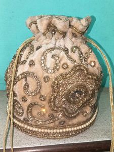 Designer potli velvet handbag