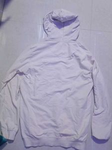 Men's White Graphic Hoodie
