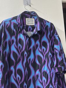 Flaming Fire Pattern Shirt