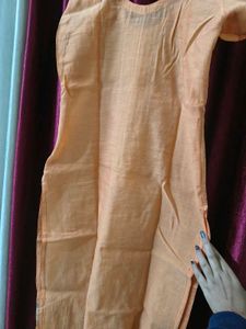 Elegant Dupatta with Kurti - Yellow Toned