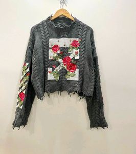 Item-KBC012/Preloved/Pure Wool/Intricately Laced