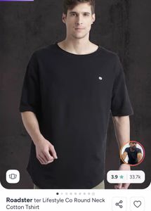 Roadster Men's Black T-Shirt