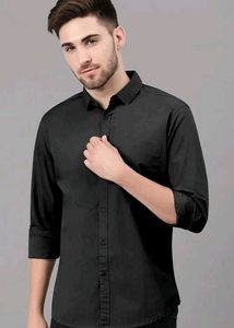 VIVESCO Men Regular Fit Solid Spread Collar Casual