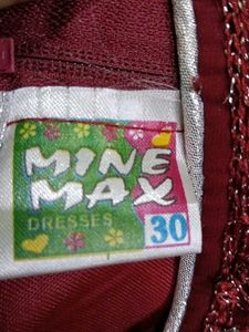 Maroon Sequined Top and Lehenga Skirt