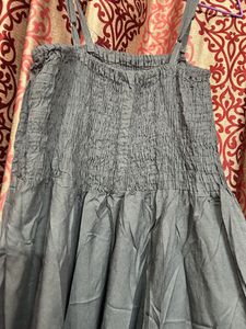 Women Grey Maxi Dress Full