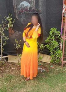 Stunning Yellow &amp; Orange Ombre Gown