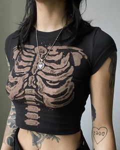 Skeleton Ribcage Crop Top