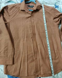 Men's Classic Brown Long Sleeve Shirt
