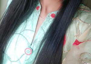 Straight Green Kurta With Dupta