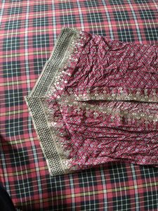 Elegant Red &amp; Gold Embroidered Jacket