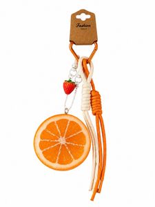 Cute Orange Slice Keychain
