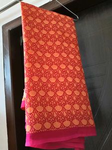 Beautiful Red &amp; Orange Saree