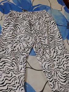Zebra Print Button-Down Shirt
