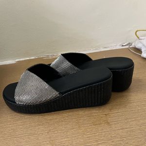 Sparkling Wedge Sandals for Women