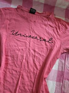 Pink Universal Graphic T-Shirt
