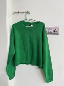 Vibrant Green Knit Sweater