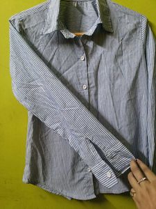 Classic Striped Button-Up Shirt