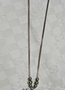Silver Chain Necklace long