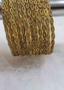 Exquisite Golden Bangles Set