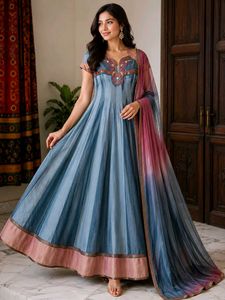 Anarkali Suit with Dupatta