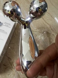 brand new Silver Facial Roller Massager