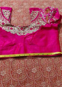 Saree WithDesigner Embroidered Blouse