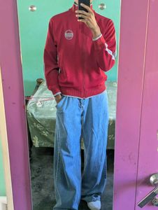 RetroY2K style  Red Sports Jacket🔥❣️